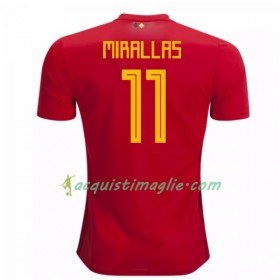 Divisa di Calcio Belgio Mirallas 11 Prima Mondiali 2018